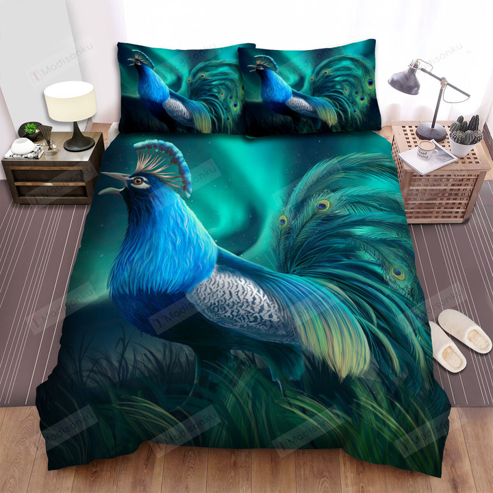 The Wild Animal - The Peacock Rooster Bed Sheets Spread Duvet Cover Bedding Sets