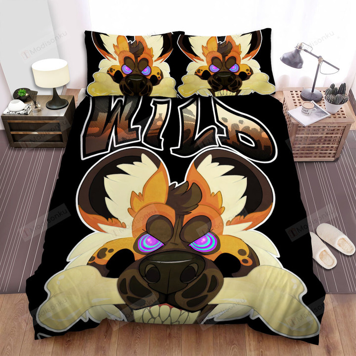 The Wild Animal - The Peacock African Wild Dog Is Fury Bed Sheets Spread Duvet Cover Bedding Sets