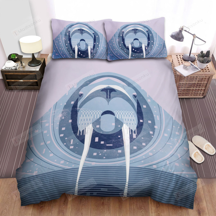 The Walrus Portrait Artwork Bed Sheets Spread Duvet Cover Bedding Sets