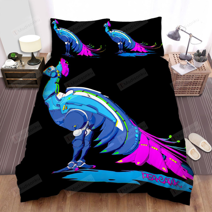 The Wild Animal - The Peacock Machine Art Bed Sheets Spread Duvet Cover Bedding Sets