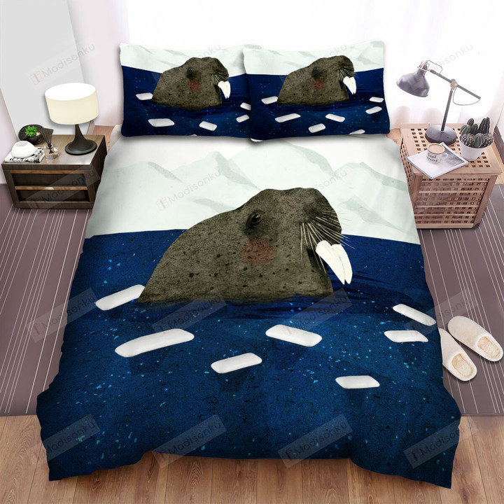 The Walrus Among Water Bed Sheets Spread Duvet Cover Bedding Sets