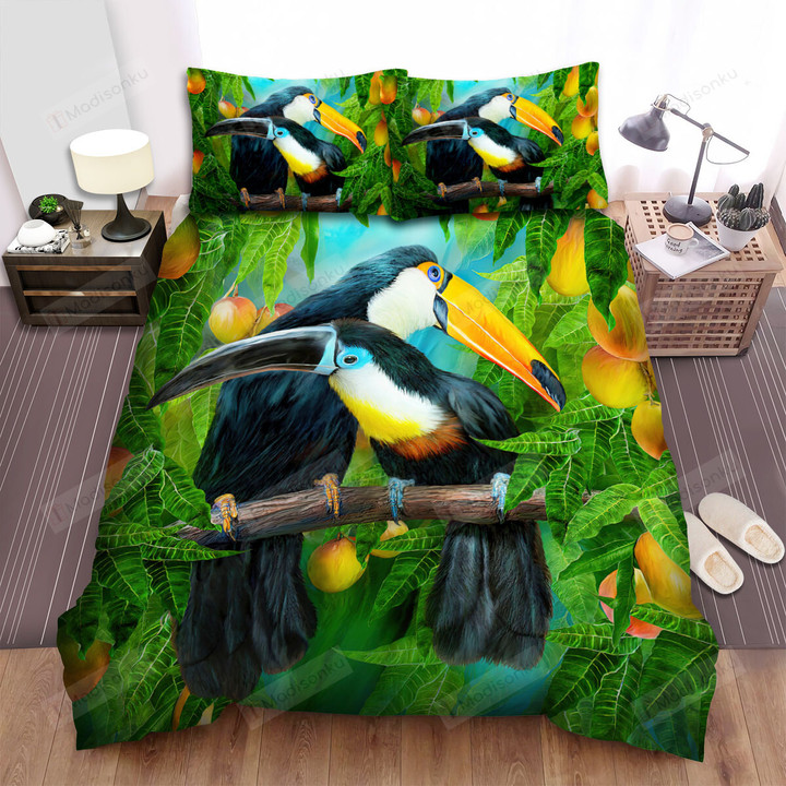 The Wildlife - The Toucan And His Partner Bed Sheets Spread Duvet Cover Bedding Sets