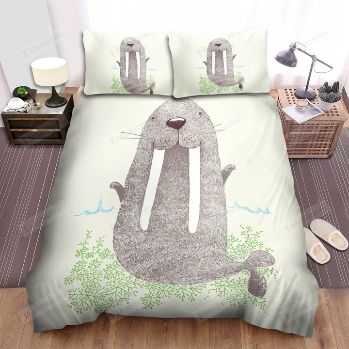 The Walrus Has Tiny Arms Bed Sheets Spread Duvet Cover Bedding Sets
