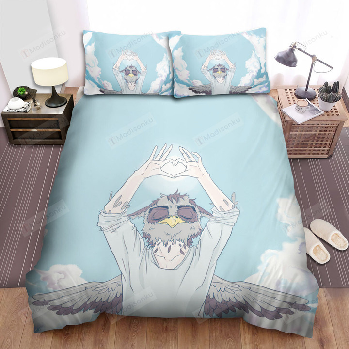 The Wild Animal - The Owl Man Doing Yoga Bed Sheets Spread Duvet Cover Bedding Sets