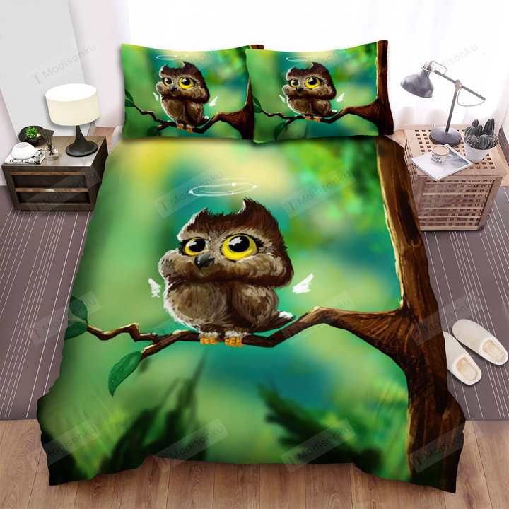 The Wild Animal - The Owl Angel Art Bed Sheets Spread Duvet Cover Bedding Sets
