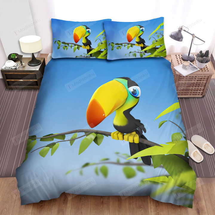 The Wildlife - The Toucan On The Green Branch Bed Sheets Spread Duvet Cover Bedding Sets