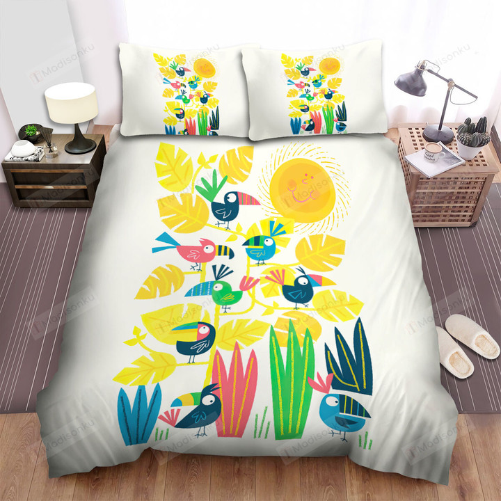 The Wildlife - The Toucan Under The Sun Bed Sheets Spread Duvet Cover Bedding Sets