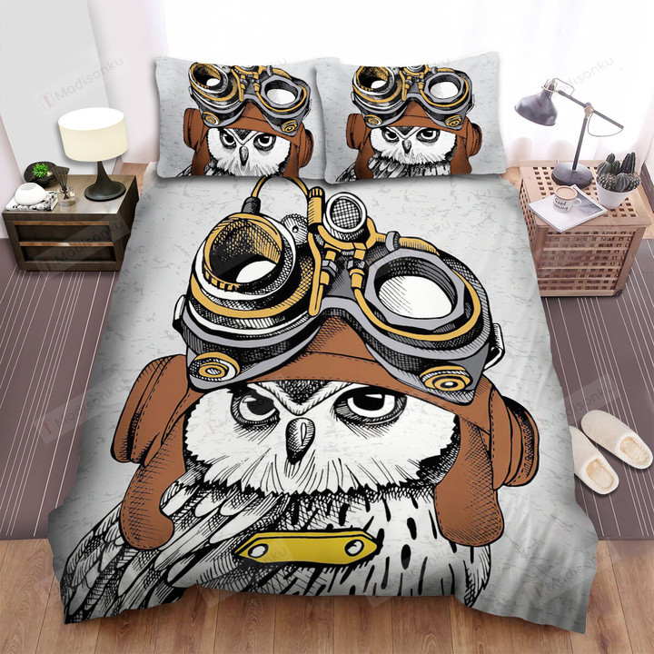 The Wild Animal - The Owl With The Inventer Glasses Bed Sheets Spread Duvet Cover Bedding Sets