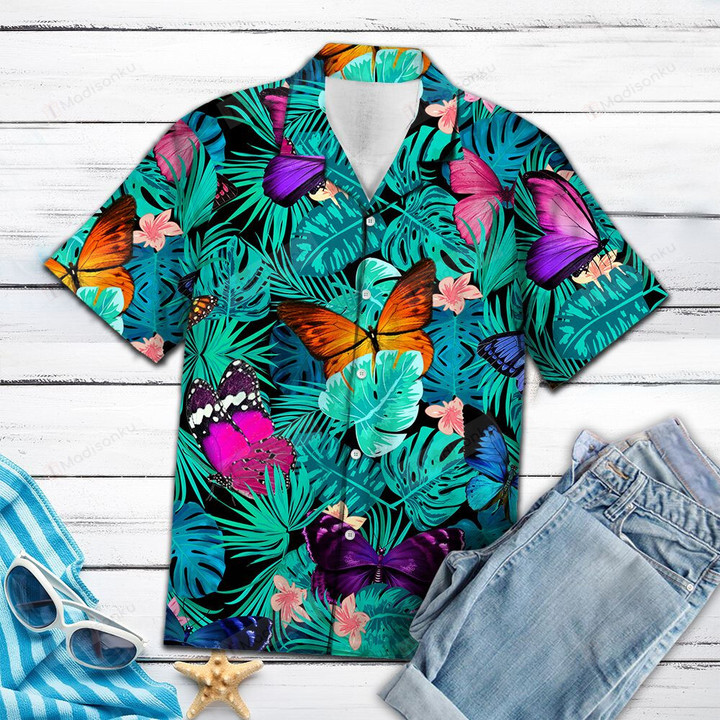 Tropical Butterfly Hawaii Shirt