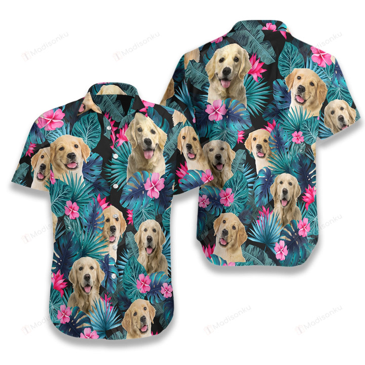 Tropical Golden Dog Hawaiian Shirt