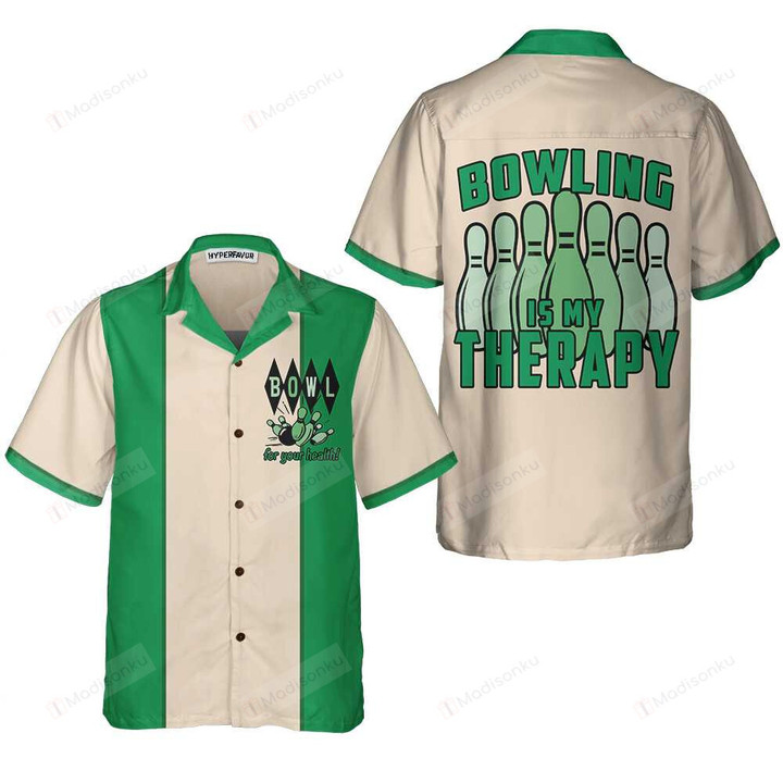 Bowling Is My Therapy Hawaiian Shirt