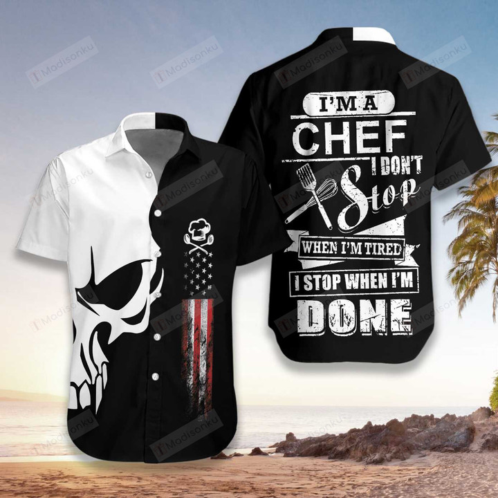 Chef Proud Skull Hawaiian Shirt