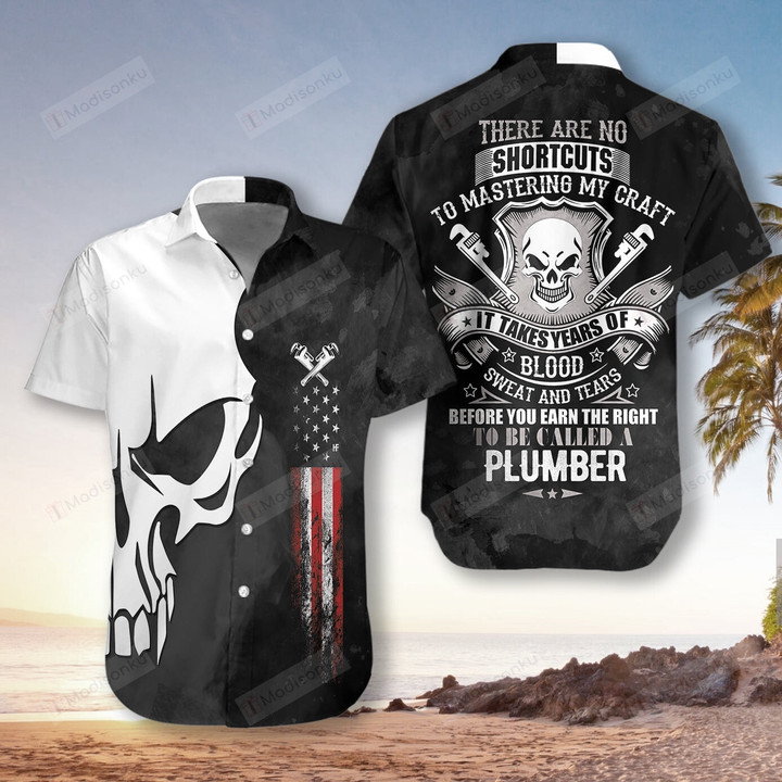Plumber Proud Skull Hawaiian Shirt
