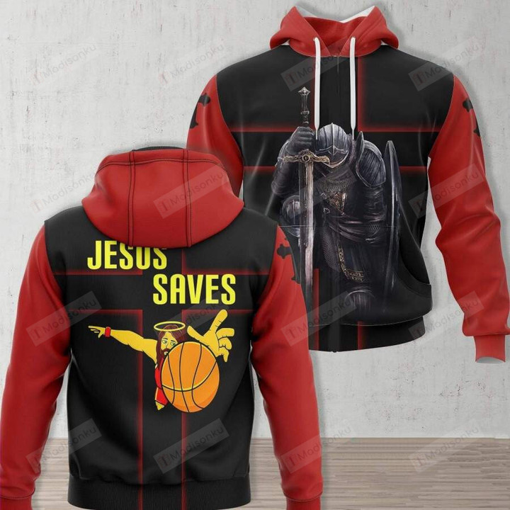Jesus Saves For Basketball 3D All Print Hoodie, Zip- Up Hoodie
