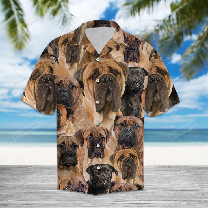 Bullmastiff Awesome Hawaii Shirt
