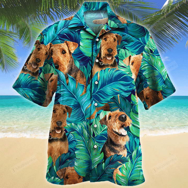 Airedale Terrier Dog Lovers Gift Hawaii Shirt