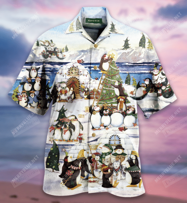 Its Penguin-ing To Look a Lot Like Christmas Hawaiian Shirt