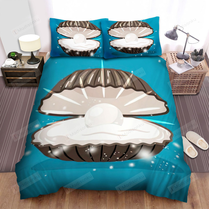 The Wild Animal - The Pearl Clam Shining Bed Sheets Spread Duvet Cover Bedding Sets