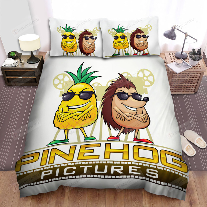 The Wildlife - The Hedgehog And The Pineapple Bed Sheets Spread Duvet Cover Bedding Sets