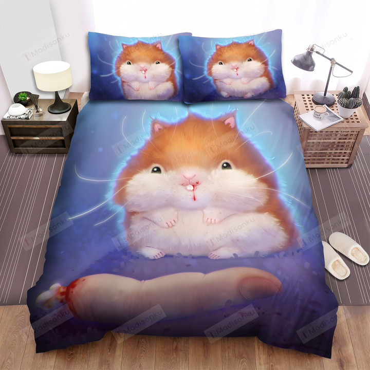 The Cute Animal - The Bloody Hamster Bed Sheets Spread Duvet Cover Bedding Sets