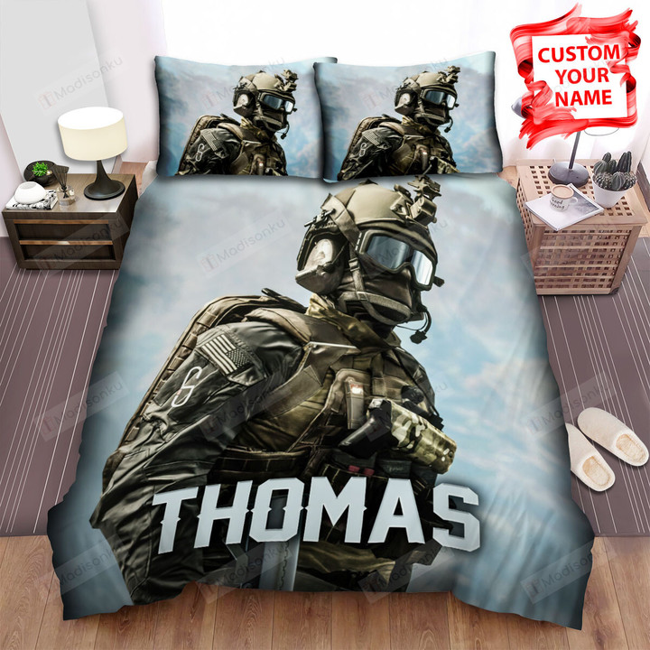 Army Soldier Bed Sheets Spread Comforter Duvet Cover Bedding Sets
