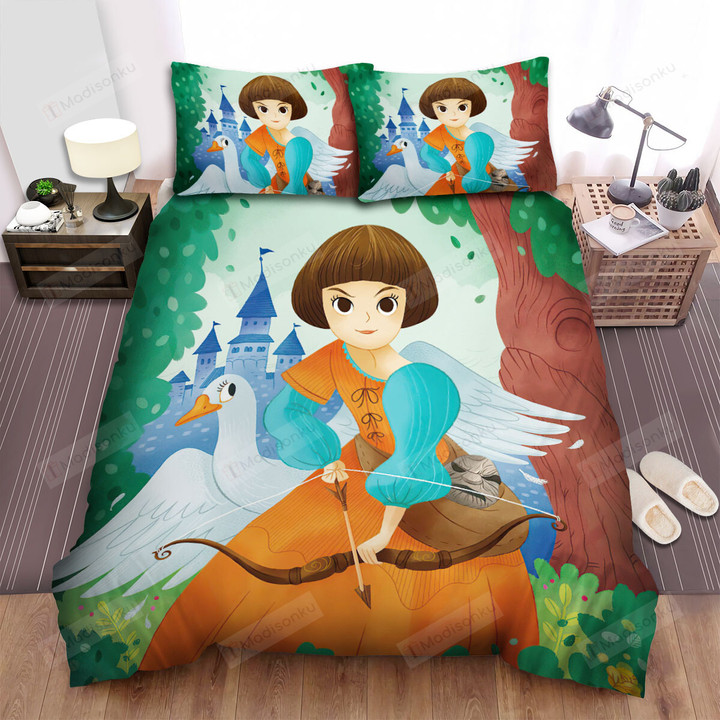 The Creature - The Duck And The Hunter Bed Sheets Spread Duvet Cover Bedding Sets
