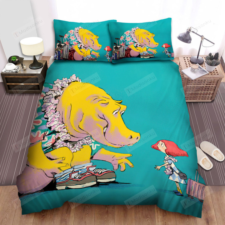The Wild Animal - The Hippo In The Vacation Bed Sheets Spread Duvet Cover Bedding Sets