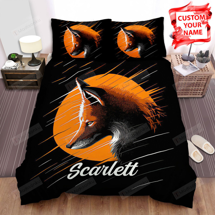 Personalized The Wildlife - The Fox And The Orange Circle Bed Sheets Spread Duvet Cover Bedding Sets