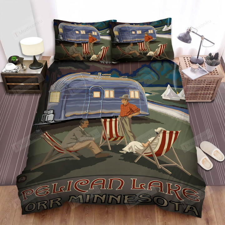 Minnesota Pelican Lake Bed Sheets Spread Comforter Duvet Cover Bedding Sets