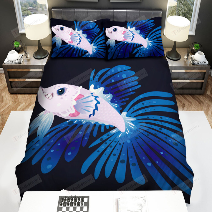 The Angry Betta Fish Bed Sheets Spread Duvet Cover Bedding Sets