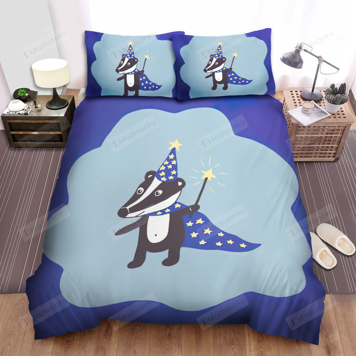 The Wildlife - The Badger Magician Art Bed Sheets Spread Duvet Cover Bedding Sets