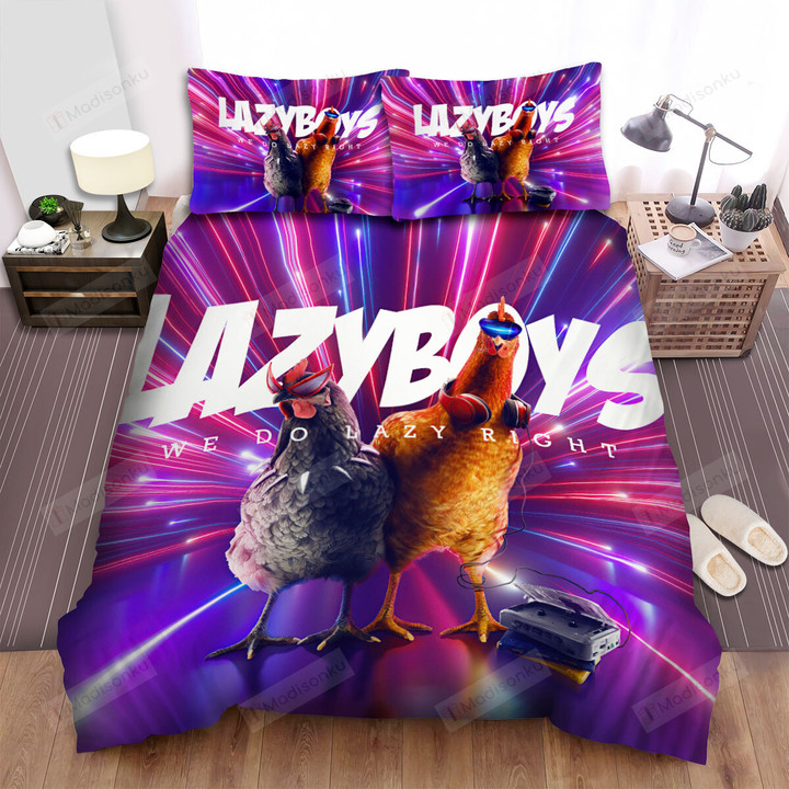 The Creature - The Lazy Chicken Bed Sheets Spread Duvet Cover Bedding Sets