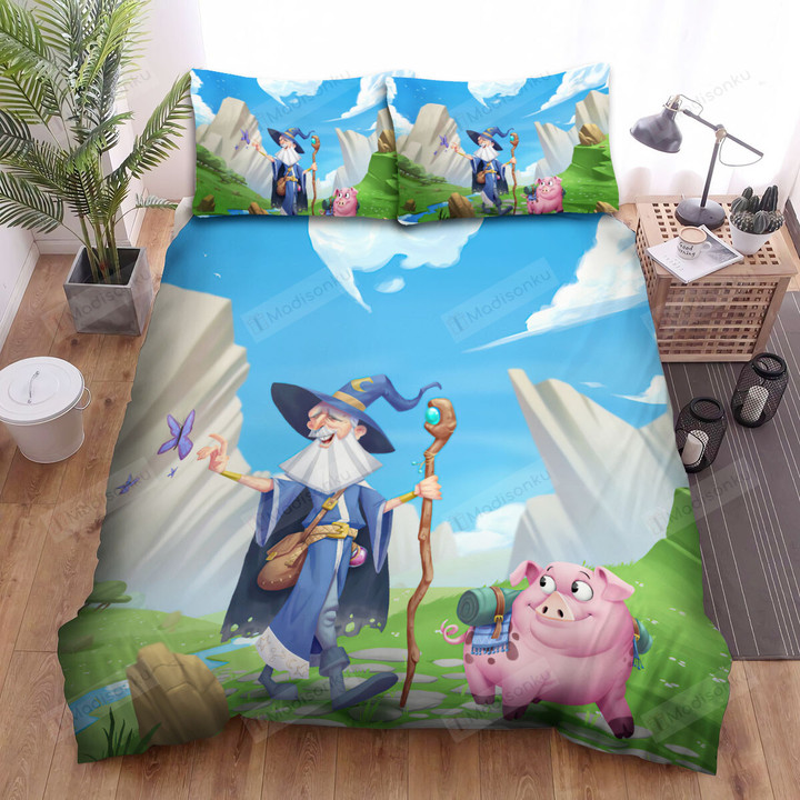 The Pig And The Wizard Bed Sheets Spread Duvet Cover Bedding Sets