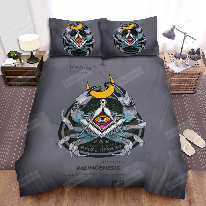 The One Eye Crab Art Bed Sheets Spread Duvet Cover Bedding Sets