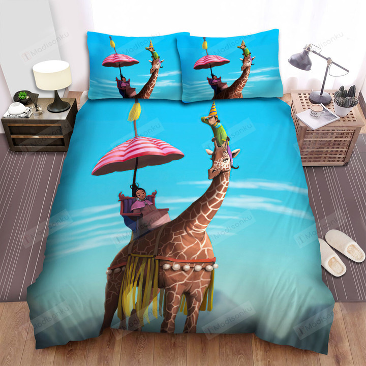The Wild Creature - The Giraffe Princess Sleeping Bed Sheets Spread Duvet Cover Bedding Sets