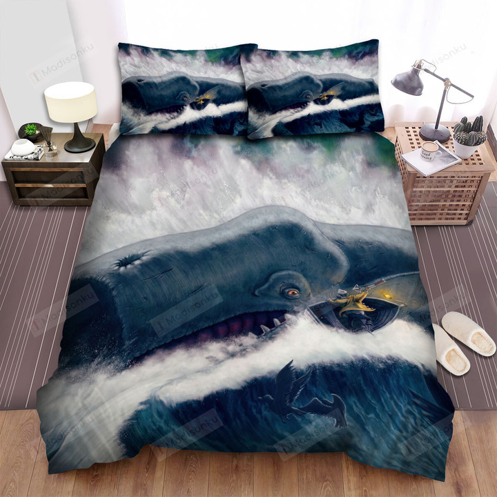 The Wildlife - Hunting The Sperm Whale Bed Sheets Spread Duvet Cover Bedding Sets