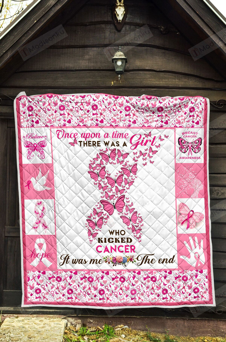 Breast cancer Survivor, Who Kicked Quilt Blanket Great Customized Blanket Gifts For Birthday Christmas Thanksgiving