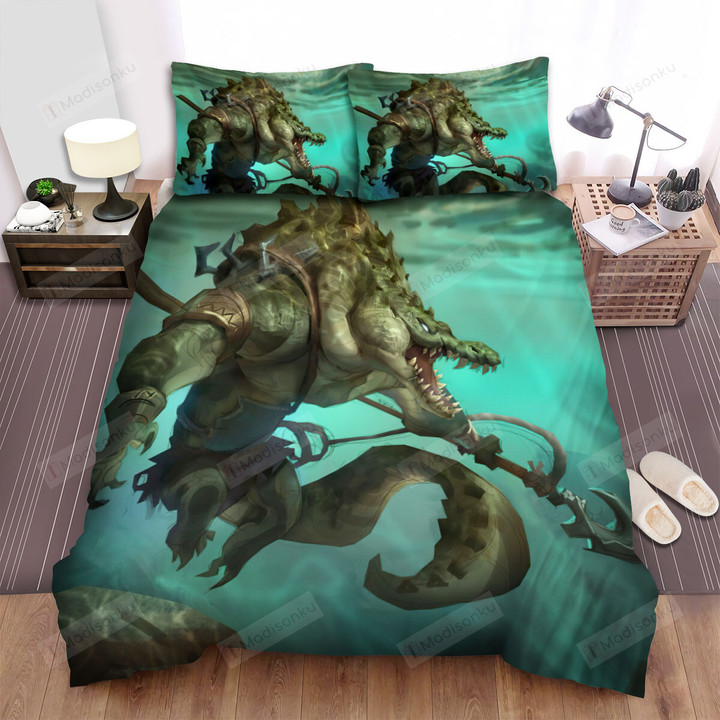 The Wild Animal - The Crocodile Man In The Water Bed Bed Sheets Spread Duvet Cover Bedding Sets