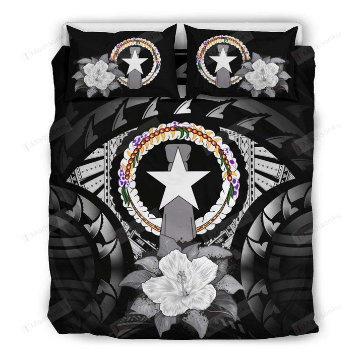 Northern Mariana Islands Hibiscus Cotton Bed Sheets Spread Comforter Duvet Cover Bedding Sets
