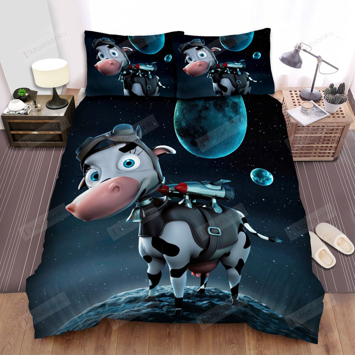 The Farm Animal - The Cow In The Space Bed Sheets Spread Duvet Cover Bedding Sets