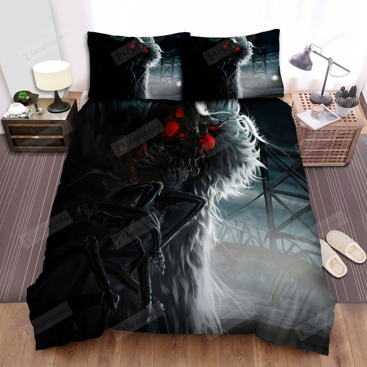 An Encounter With The Mothman Bed Sheets Spread Duvet Cover Bedding Sets