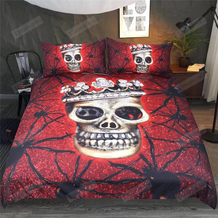 Spider Skull King Bedding Set (Duvet Cover & Pillow Cases)