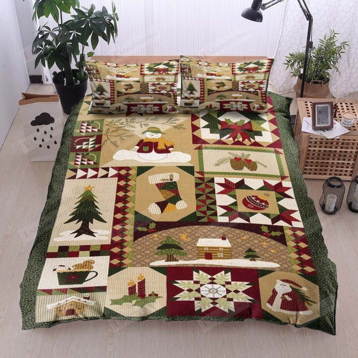 3D Christmas Things Cotton Bed Sheets Spread Comforter Duvet Cover Bedding Sets