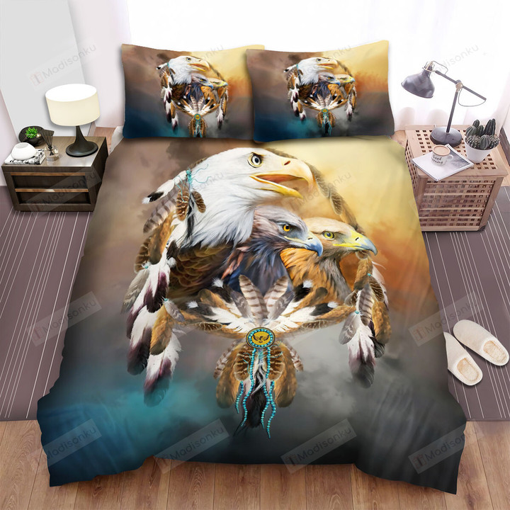 The Bald Eagle And The Dreamcatcher Bed Sheets Spread Duvet Cover Bedding Sets