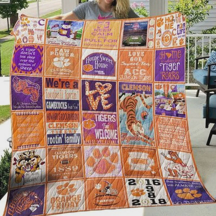 Clemson Tiger A Tiger Doesn't Lose Sleep Ever Opinion Of Sheep Quilt Blanket Great Customized Blanket Gifts For Birthday Christmas Thanksgiving