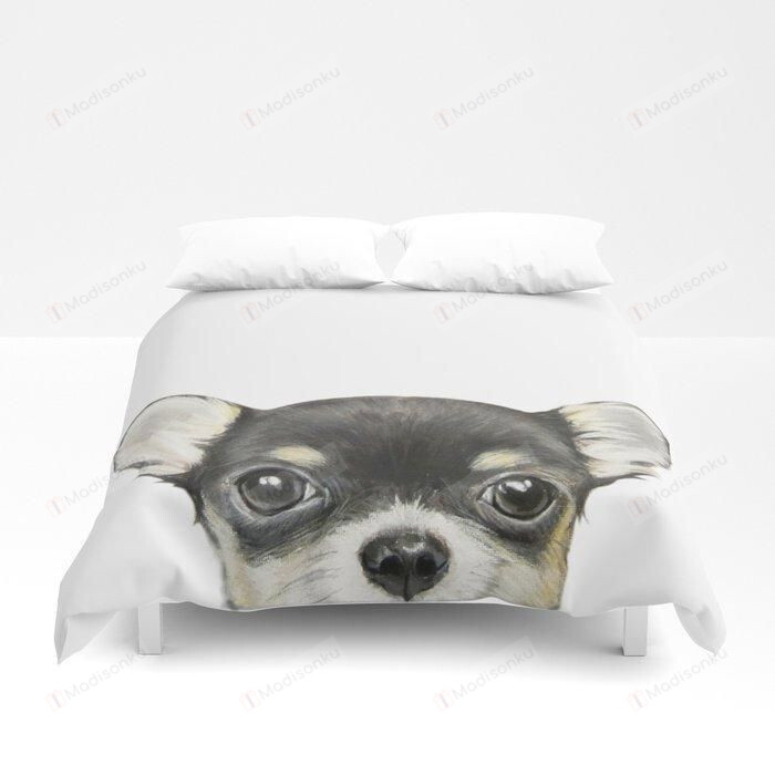 Chihuahua Face Bed Sheets Duvet Cover Bedding Set Great Gifts For Birthday Christmas Thanksgiving