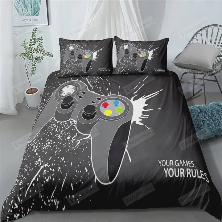Your Games Your Rules Cotton Bed Sheets Spread Comforter Duvet Cover Bedding Sets