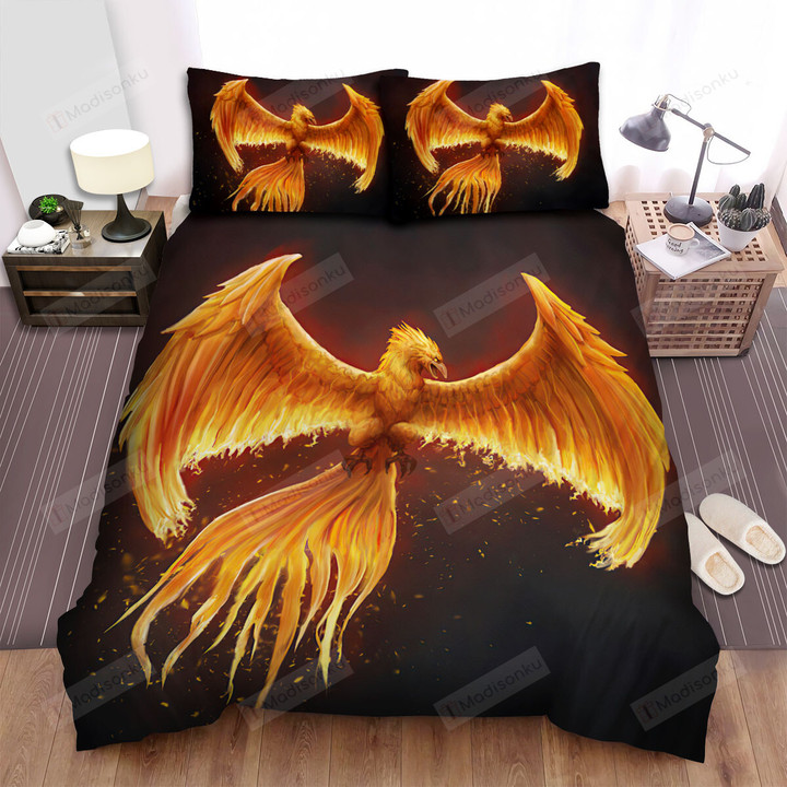 Phoenix Spreading It's Wings Bed Sheets Spread Duvet Cover Bedding Sets