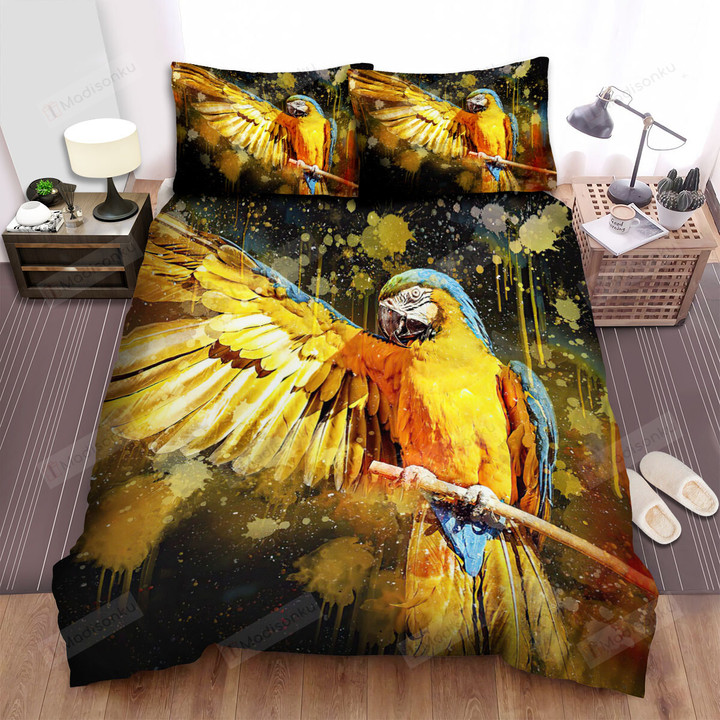 The Wild Animal - The Parrot Spreading A Wing Bed Sheets Spread Duvet Cover Bedding Sets