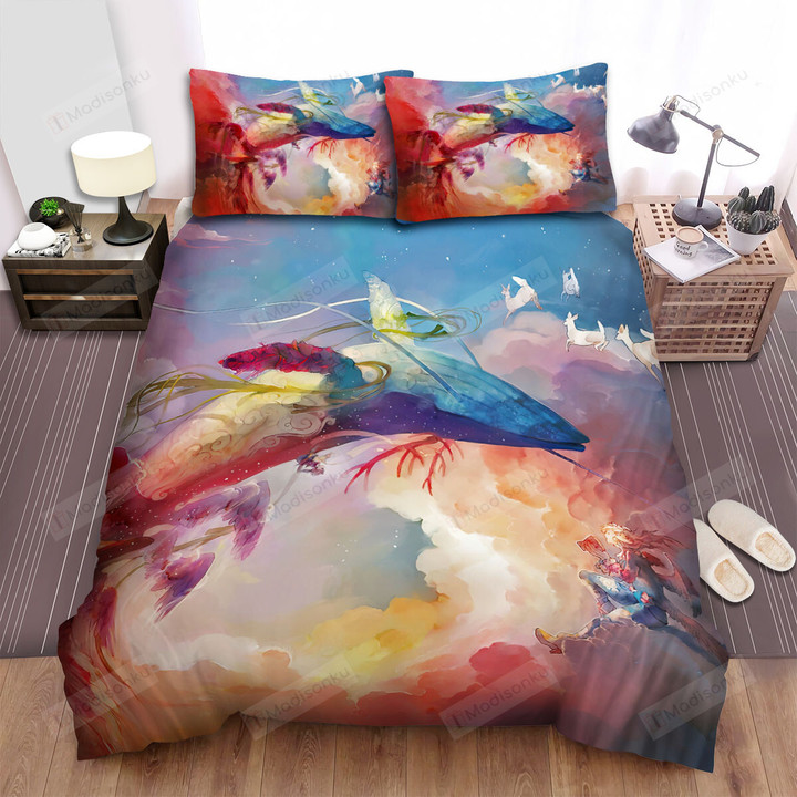 The Biggest Animal - The Whale And The Deer Bed Sheets Spread Duvet Cover Bedding Sets